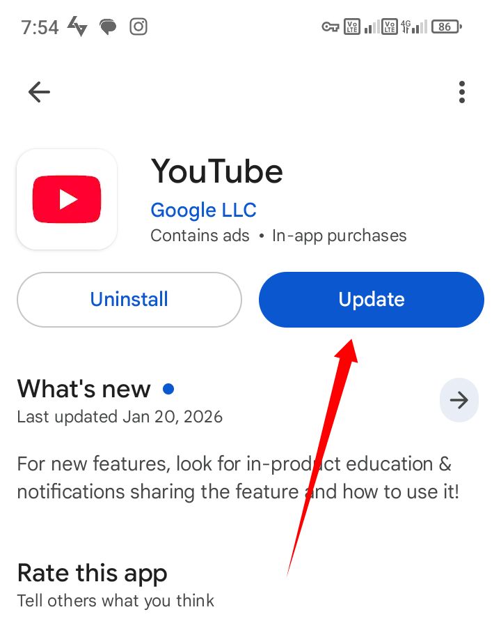 [ছবি - 6] মোবাইলে ইউটিউব না চলার কারণ ও সমাধান। March 14, 2026