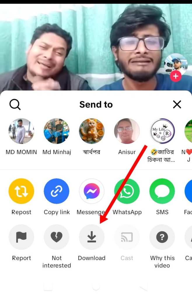 [ছবি - 2] মোবাইলে টিকটক ভিডিও ডাউনলোড করার উপায়। March 14, 2026